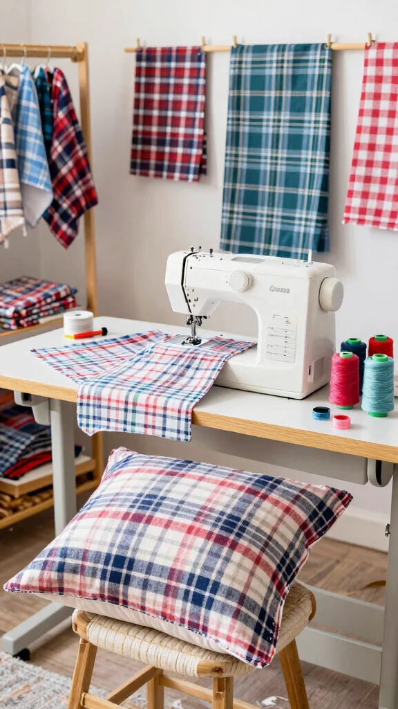 12 Plaid Pillow Covers Ideas for a Classic and Cozy Decor Touch - 10. DIY Plaid Pillows 1