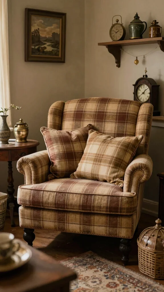 12 Plaid Pillow Covers Ideas for a Classic and Cozy Decor Touch - 4. Vintage-Inspired Plaid 1