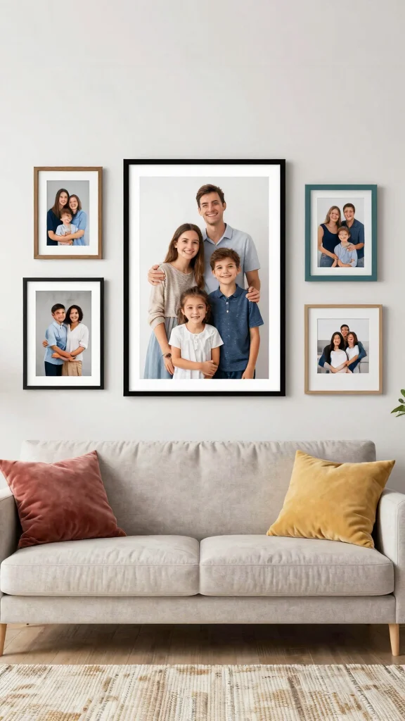 12 Printable Wall Art Decor Ideas for Instant Style on a Budget - 5. Customizable Family Portraits 1