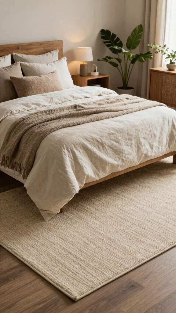 12 Rug Size Guide Bedroom Ideas to Help You Choose the Right Fit - 1. The All-Under Rug: Maximizing Comfort 1
