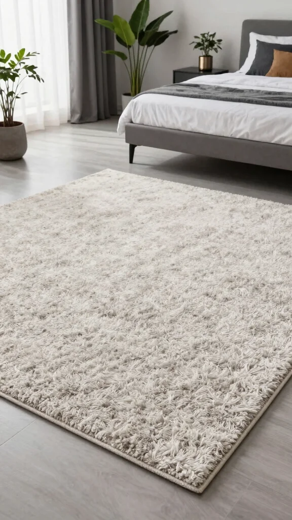 12 Rug Size Guide Bedroom Ideas to Help You Choose the Right Fit - 9. Textured Rugs for Added Interest 1
