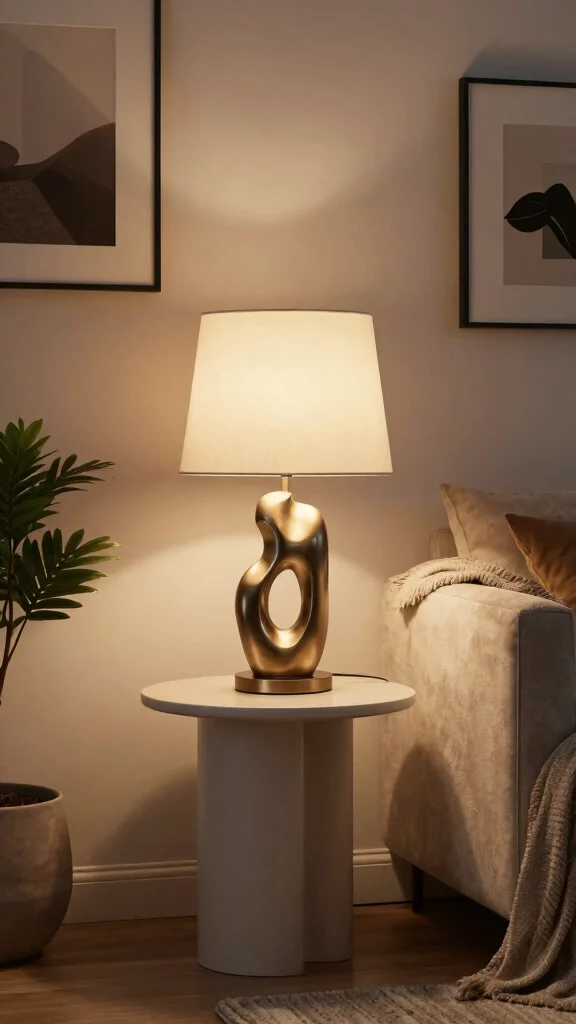 12 Table Lamp Design Ideas for Elegant and Functional Lighting - 1. Sculptural Elegance: The Art of Form 1