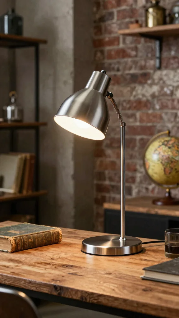 12 Table Lamp Design Ideas for Elegant and Functional Lighting - 4. Industrial Style: Raw and Functional 1