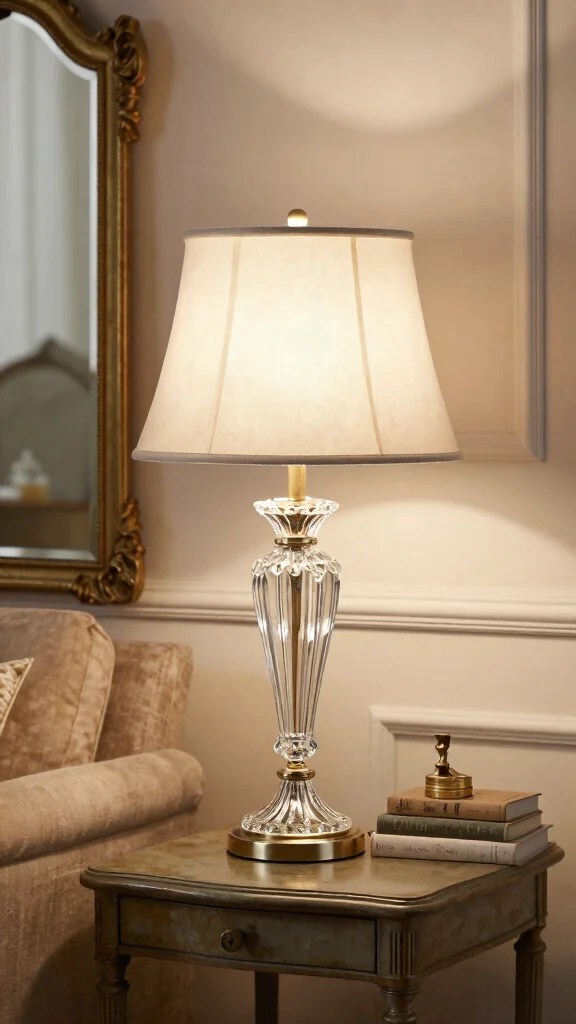 12 Table Lamp Design Ideas for Elegant and Functional Lighting - 5. Vintage Glam: A Touch of Nostalgia 1