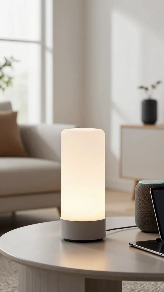 12 Table Lamp Design Ideas for Elegant and Functional Lighting - 8. Smart Lighting: Technology Meets Design 1