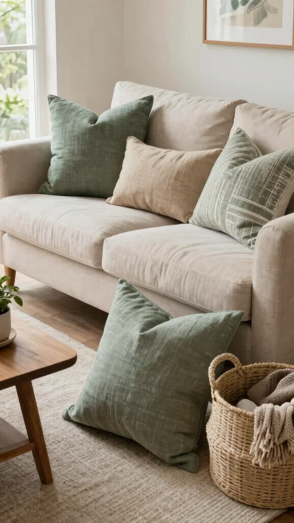 12 Throw Pillow Covers Ideas for an Easy Living Room Refresh - 1. Organic Cotton Bliss 1