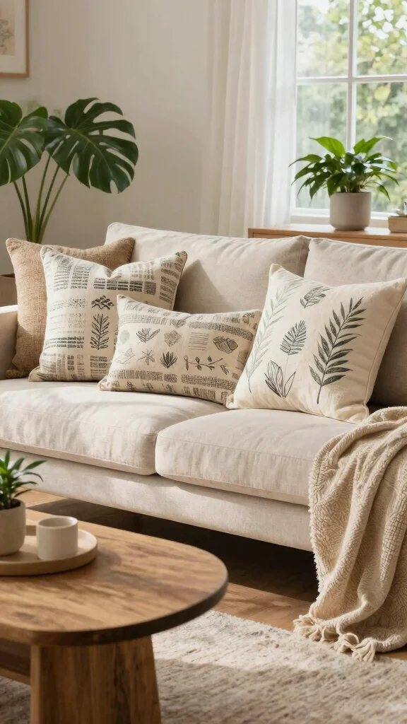 12 Throw Pillow Covers Ideas for an Easy Living Room Refresh - 12. Sustainable and Stylish 1