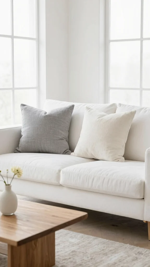 12 Throw Pillow Covers Ideas for an Easy Living Room Refresh - 5. Minimalist Chic 1