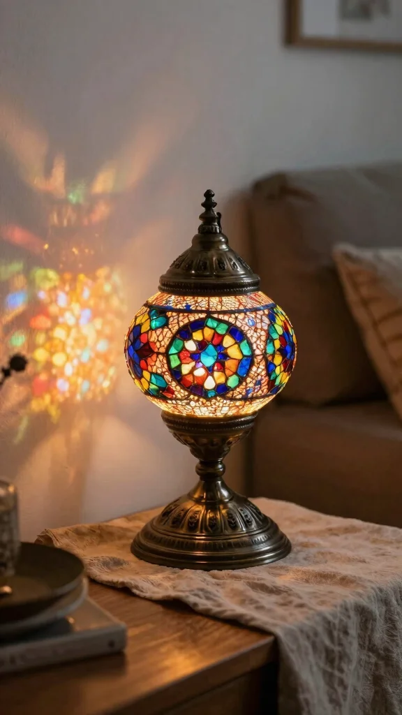 12 Turkish Lamp Design Ideas for a Warm and Exotic Home Accent - 1. Stained Glass Wonders 1