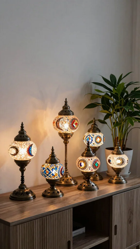 12 Turkish Lamp Design Ideas for a Warm and Exotic Home Accent - 5. Unique Shapes and Designs 1