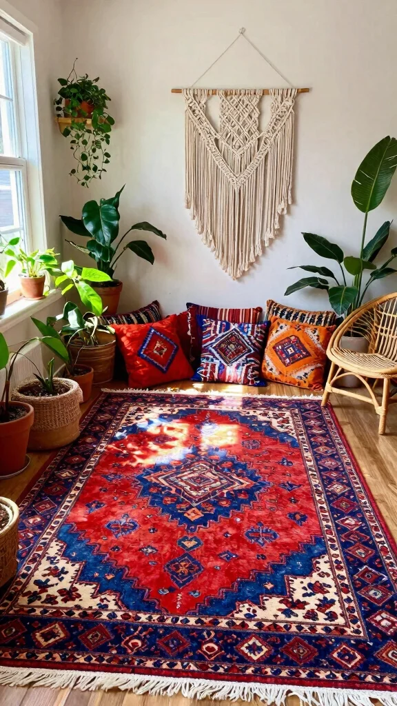 13 Persian Rug Designs That Bring Classic Elegance into Any Space - 3. Bohemian Bliss 1