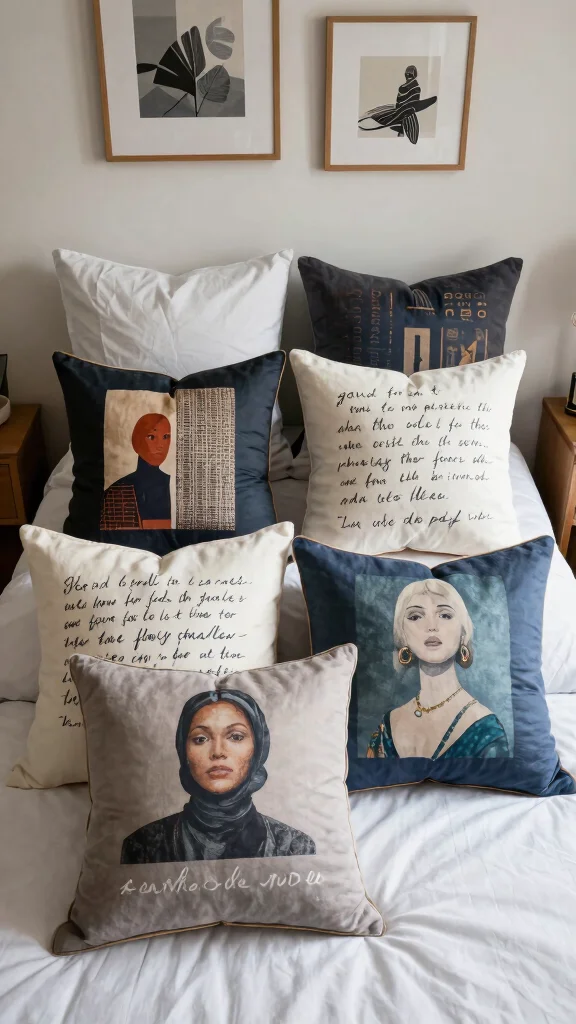 13 Pillow Case Design Ideas to Refresh Your Bedroom with Style - 13. Custom Creations 1
