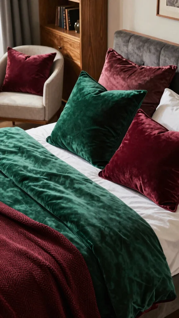13 Pillow Case Design Ideas to Refresh Your Bedroom with Style - 8. Velvety Indulgence 1