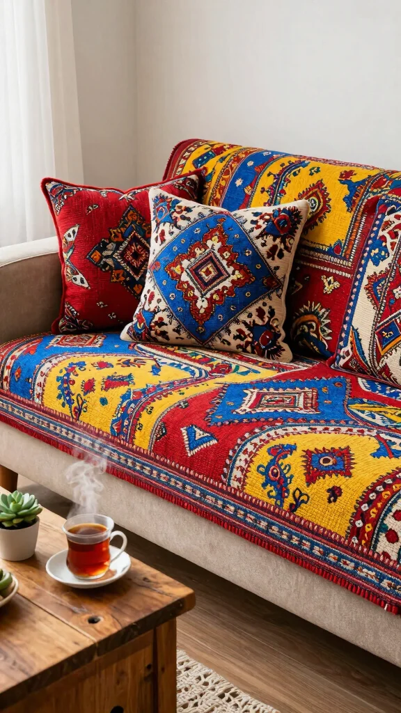 13 Pillow Covers Design Ideas to Instantly Upgrade Your Home Decor - 5. Eco-Friendly Dhurrie Patterns 1