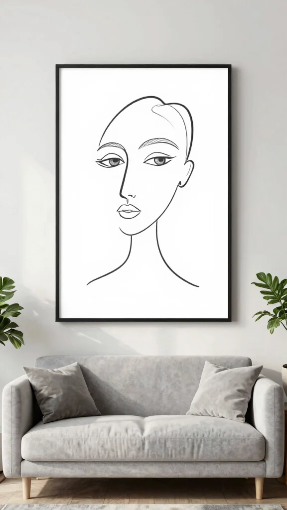 13 Trendy Wall Art Prints That Feel Fresh, Modern, and Pinterest-Worthy - 3. Minimalist Line Art 1