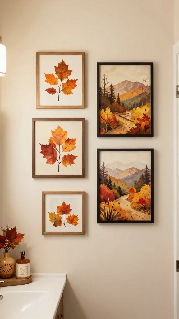 14 Bathroom Wall Art Ideas to Add Personality Without a Full Makeover - 14. Seasonal Artwork Rotations 1