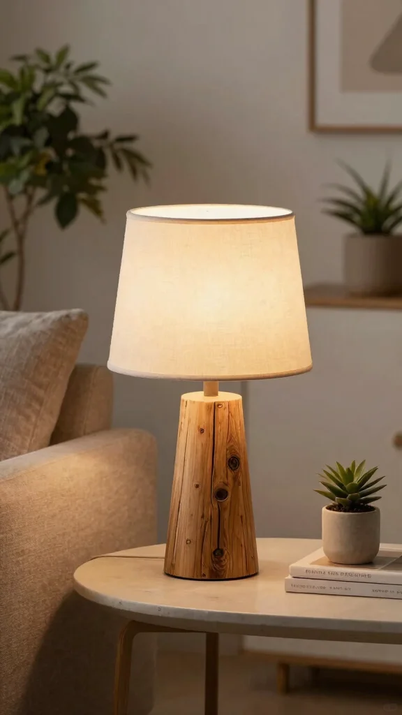 14 Lamp Design Ideas to Brighten Your Home with Style - 1. Reclaimed Wood Table Lamps 1