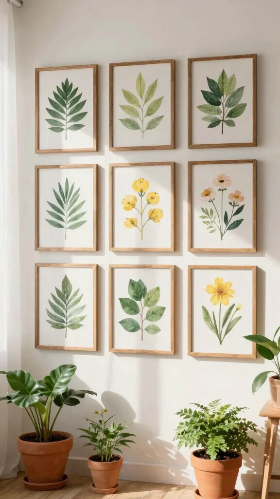 15 Wall Art Concepts to Refresh Any Room with Style and Personality - 2. Botanical Prints and Nature-Inspired Art 1