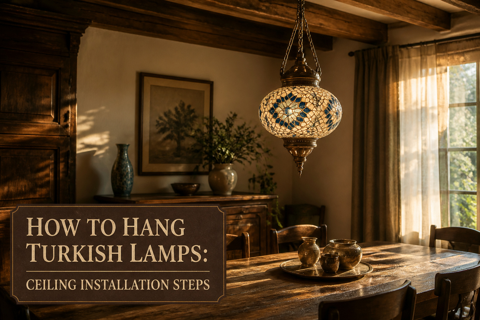 How to Hang Turkish Lamps: Ceiling Installation Steps (2026)